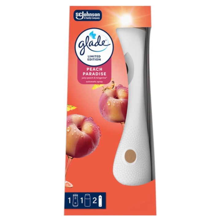Odorizant de camera cu actiune continua, Glade Peach Paradise, 269 ml