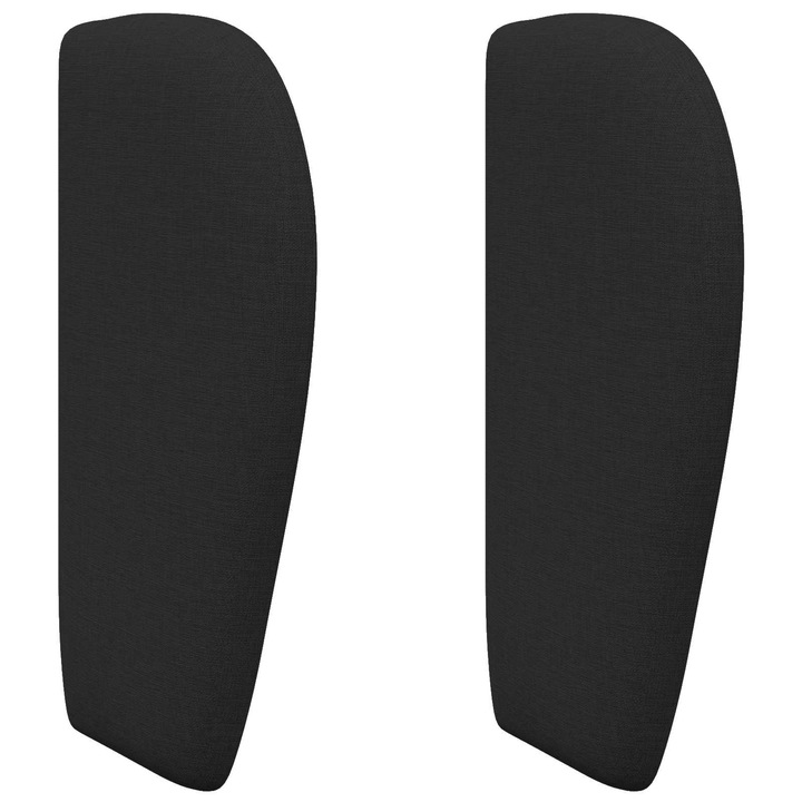 vidaXL Fejtámla Fül Fekete 40 x 23 x 6 cm szövet 346538
