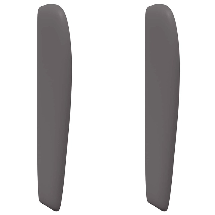 vidaXL Fejtámla Fül Homályos Szürke 80 x 23 x 6 cm PVC 346568