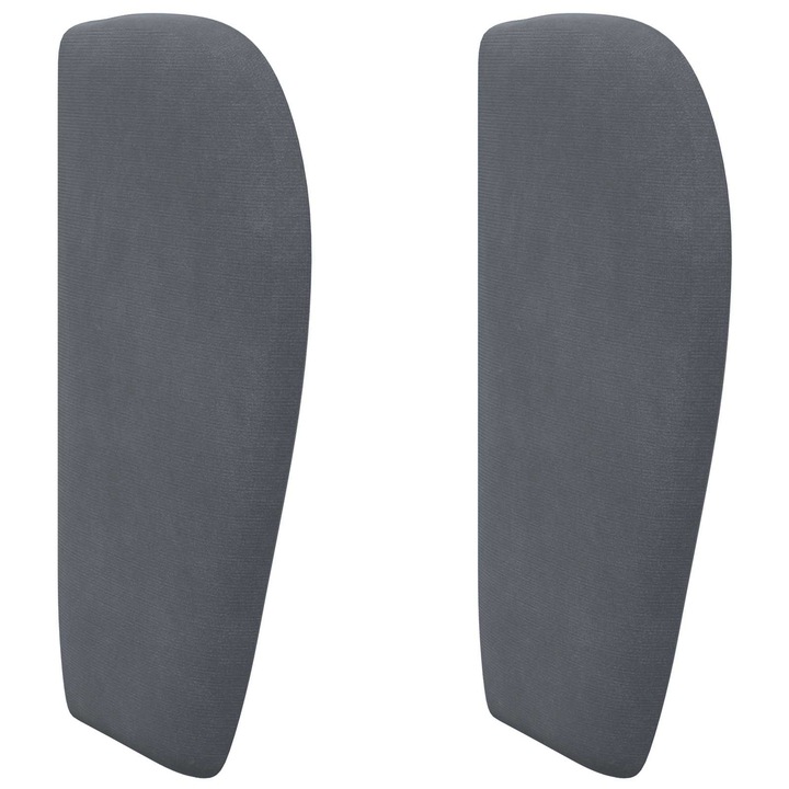 vidaXL Fejtámla Fül Homályos Szürke 40 x 23 x 6 cm Bársony 346551