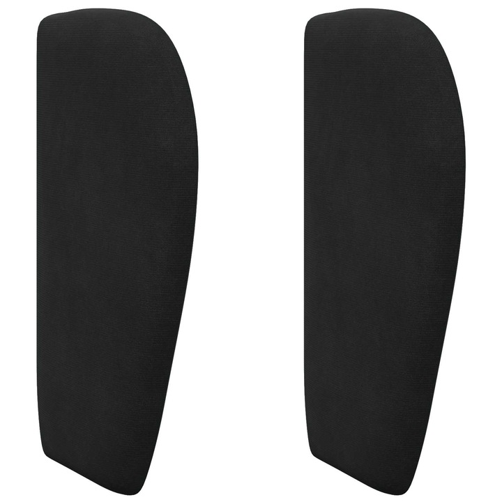 vidaXL Fejtámla Fül Fekete 40 x 23 x 6 cm Bársony 346552