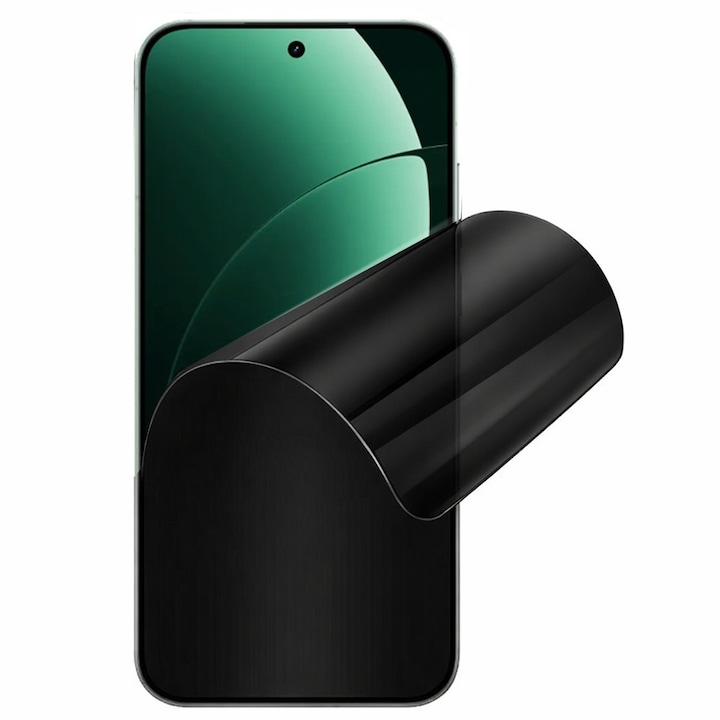 Folie Privacy Silicon Ecran pentru Oppo Find X9 Ultra, Silicon Hydrogel, Flexible Hydro-Crystal, Protectie Completa, Full Glue, Instalare usoara, Set complet pentru Instalare