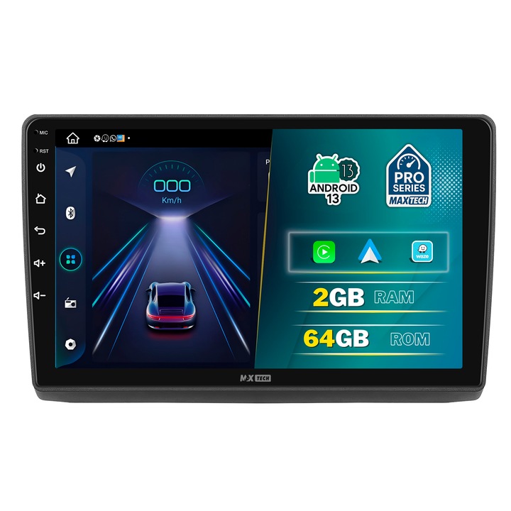 Navigatie Renault Trafic II / Opel Vivaro A / Nissan Primastar (2001–2014) dedicata, MaxTech® PRO SERIES, 2 GB Ram 64 GB Rom, Carplay & Android auto, Ecran 10” HD Touch, GPS, Wifi, Bluetooth, Radio