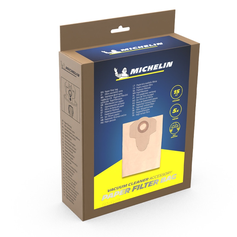 Aspirator silentios uscat/umed Michelin, X3 20L S, 20l, 800W, 18kPa, functie suflare, cuva inox
