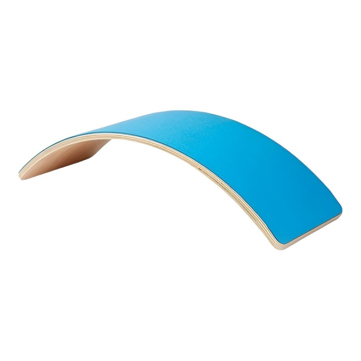Macvi® fa egyensúlyozó deszka gyerekeknek 3+ egyensúly, motoros készségek, fitnesz 80 cm kék
