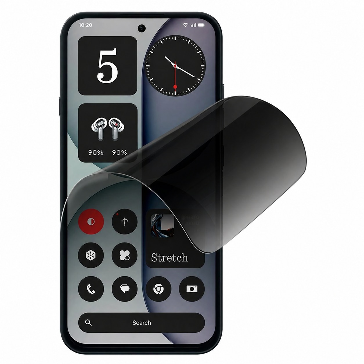 Folie Privacy Silicon Ecran pentru Nothing Phone (4a) Pro, Silicon Hydrogel, Flexible Hydro-Crystal, Protectie Completa, Full Glue, Instalare usoara, Set complet pentru Instalare