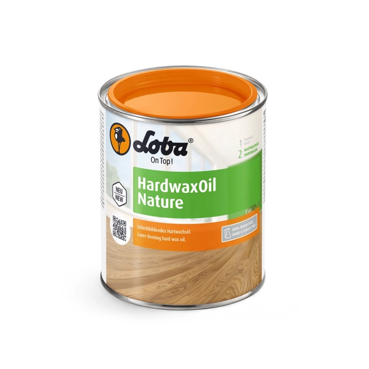 Ulei-ceară Loba Hardwax, Natur, 2.5L, pentru lemn