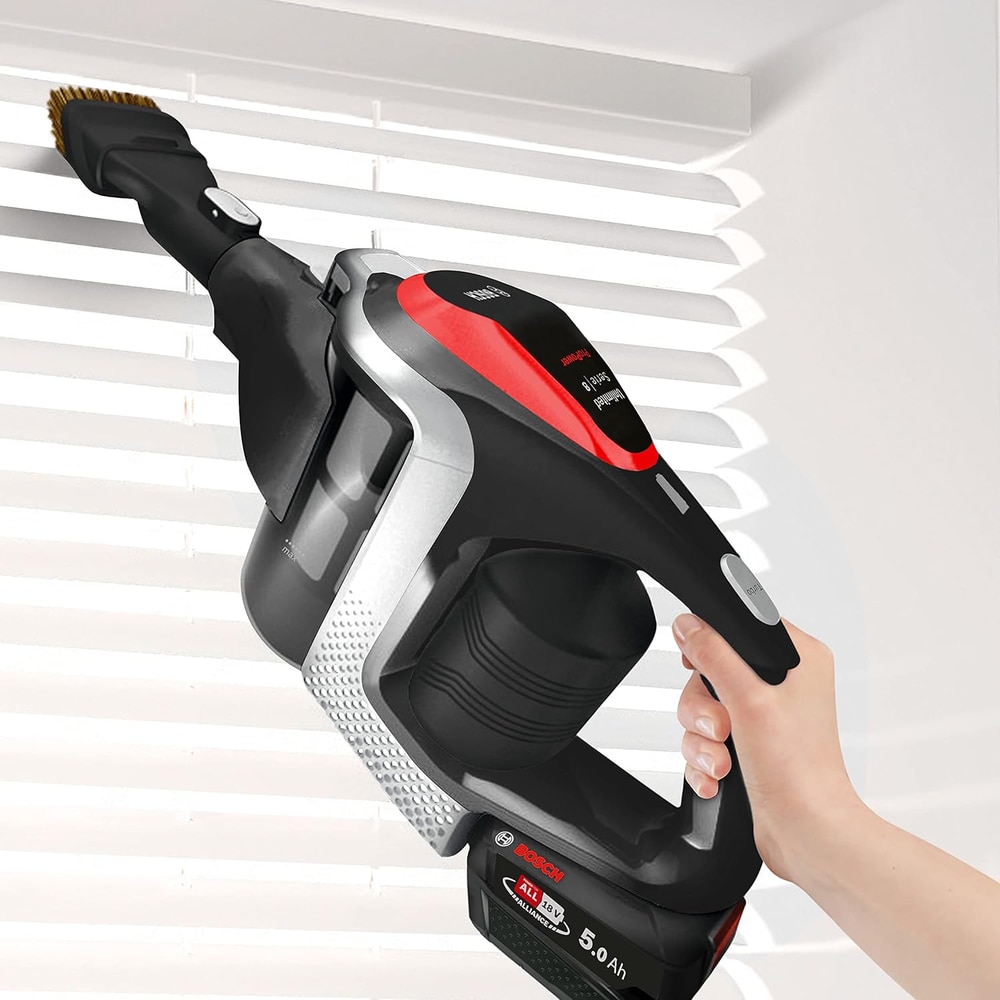 Aspirator vertical Bosch BSS81POW1, 3 viteze, Recipient 0.3 l, 18V Negru