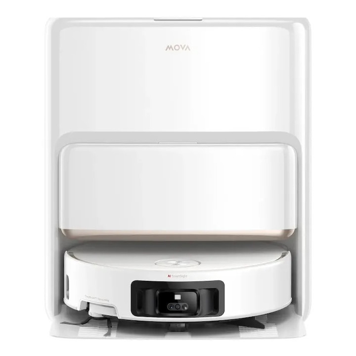 Robot de Aspirare cu Mop MOVA Z60 Ultra Roller SA 26000Pa Statie Multifunctionala 6400mAh Alb