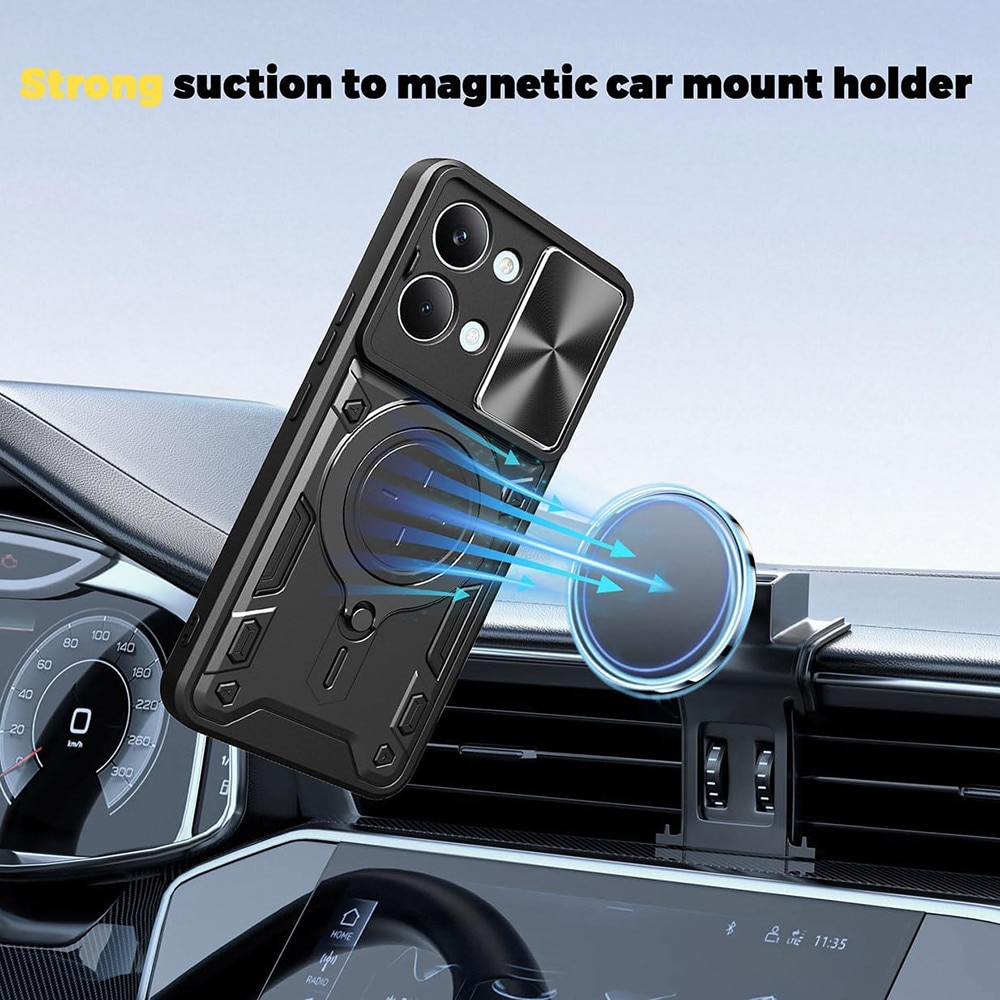 Husa antisoc pentru Xiaomi Poco X8 Pro Max cu protectie camera, CamGuard Pro, Negru