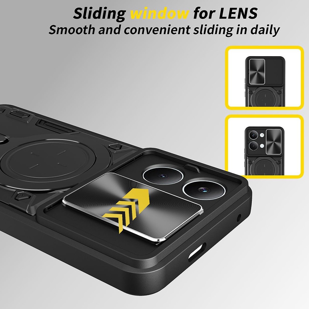 Husa antisoc pentru Xiaomi Poco X8 Pro Max cu protectie camera, CamGuard Pro, Negru