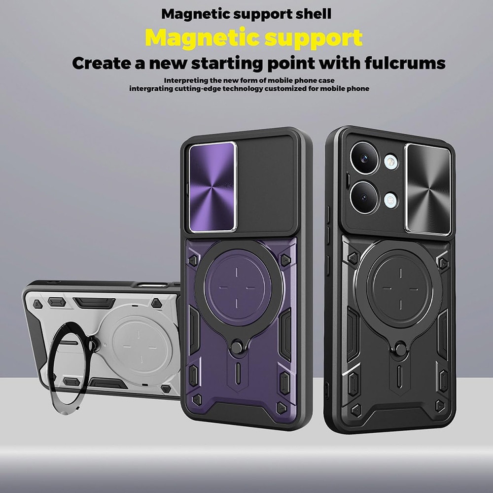 Husa antisoc pentru Xiaomi Poco X8 Pro Max cu protectie camera, CamGuard Pro, Negru