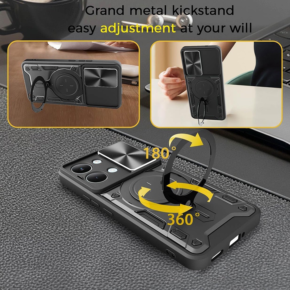 Husa antisoc pentru Xiaomi Poco X8 Pro Max cu protectie camera, CamGuard Pro, Negru