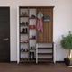 Set Mobilier Hol Melena, Nuc/Alb, PAL Melaminat, 120x37.5x199 cm