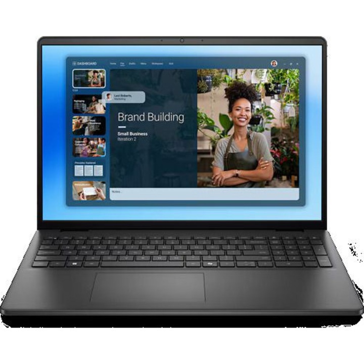 Laptop Dell 16 DC16251, 16 inch 1920 x 1200, Intel 150U 10 C / 12 T, 1.8 GHz - 5.4 GHz, 12 MB cache, 55 W, 32 GB DDR5, 1 TB SSD, Intel Graphics, Ubuntu