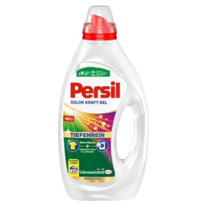 Persil Color Excellence folyékony mosószer, 25 mosás, 92% biológiailag lebomló összetevők, hatékony folteltávolítás, higiénikus frissesség, mélytisztító frissesség, szín, műanyag flakon