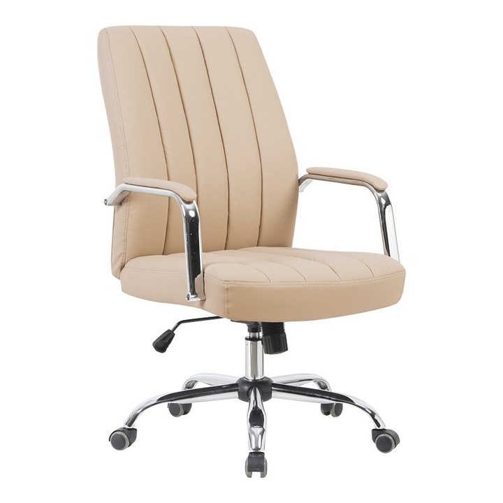 Scaun directorial Mido, cappuccino, 58x71x100-106 cm