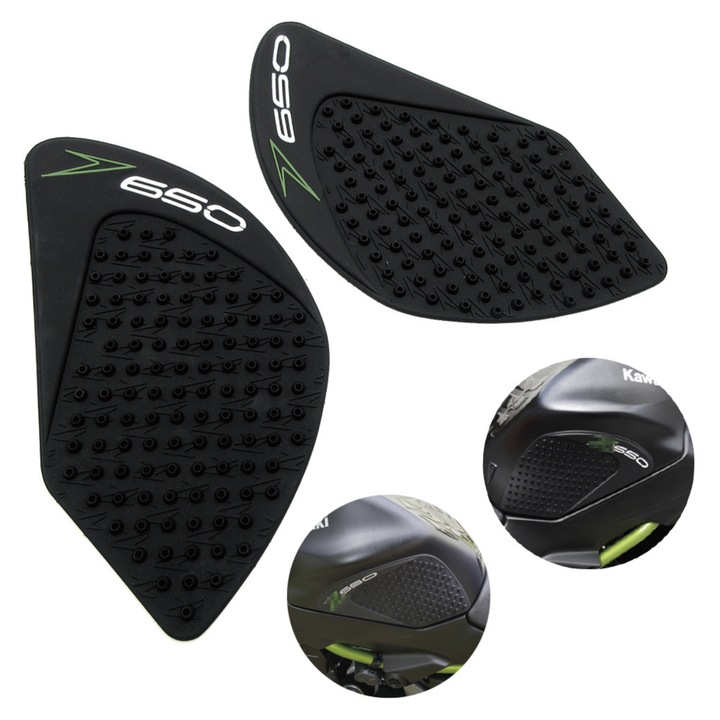 Rezervor moto Motonfs compatibil cu Z650 2017 2018 2019 Kawasaki Tank pad grip lateral protectie rezervor/aderenta