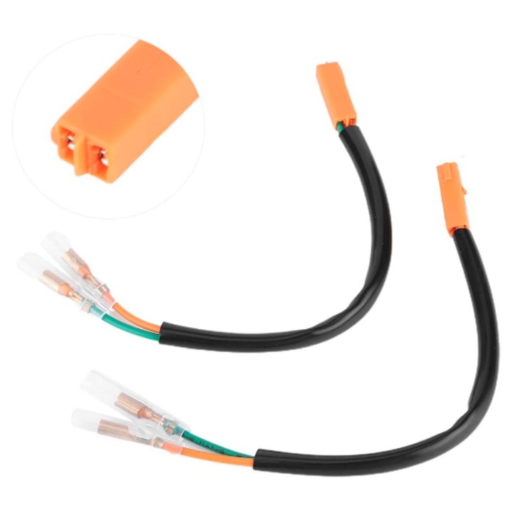 Semnalizator moto Motonfs compatibil cu Kawasaki Cablu Conectare 2 Bucati Semnalizare XF220102