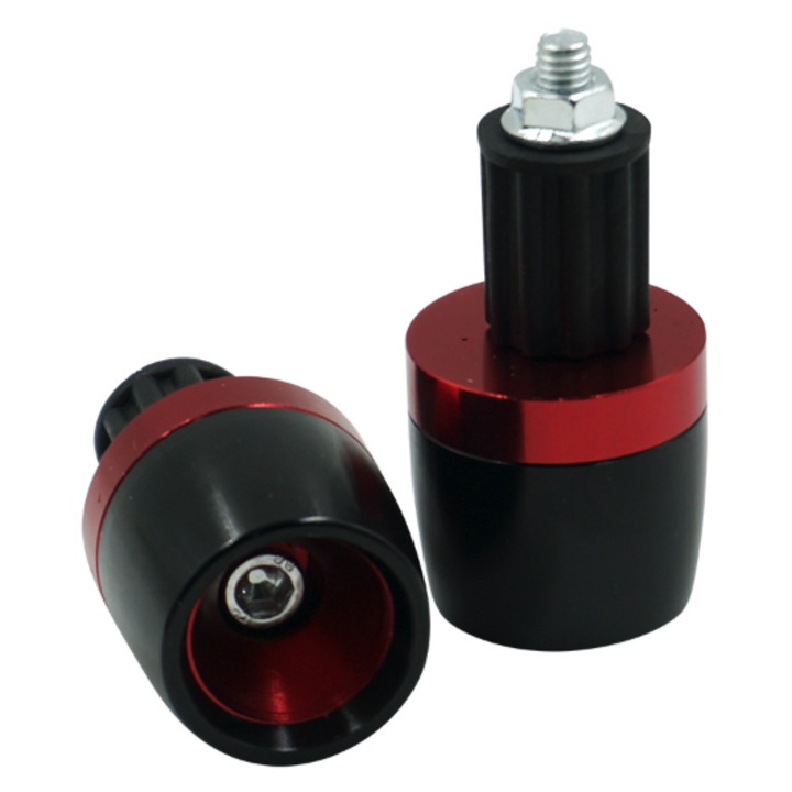 Ghidon moto Motonfs compatibil cu Set 2 Buc Capete de ghidon - Rosu Q3SIJ