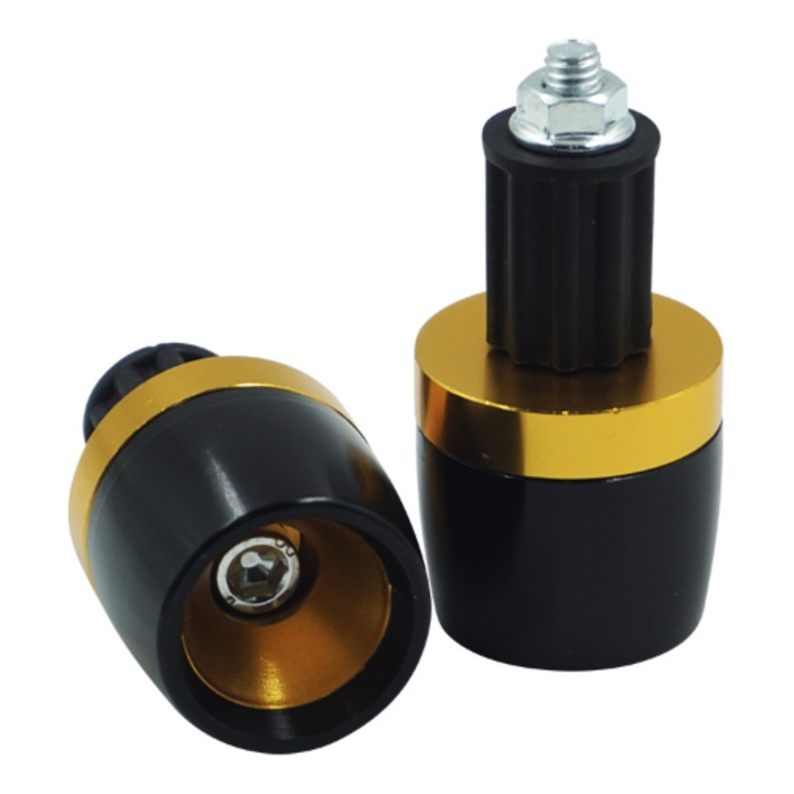 Ghidon moto Motonfs compatibil cu Set 2 Buc Capete de ghidon - Auriu OQDYC