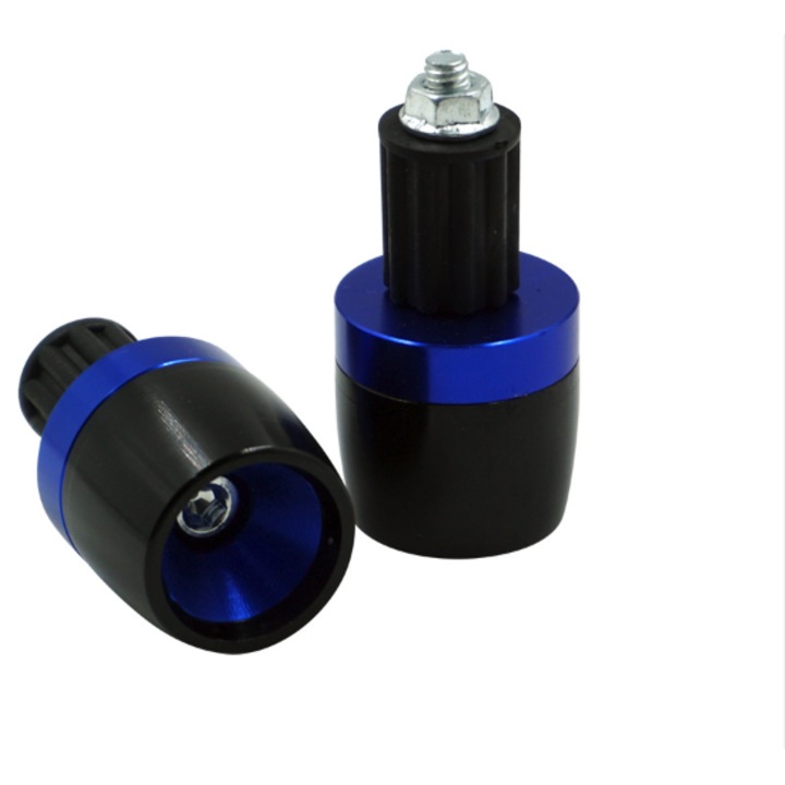 Ghidon moto Motonfs compatibil cu Set 2 Buc Capete de ghidon - Albastru VF7F0
