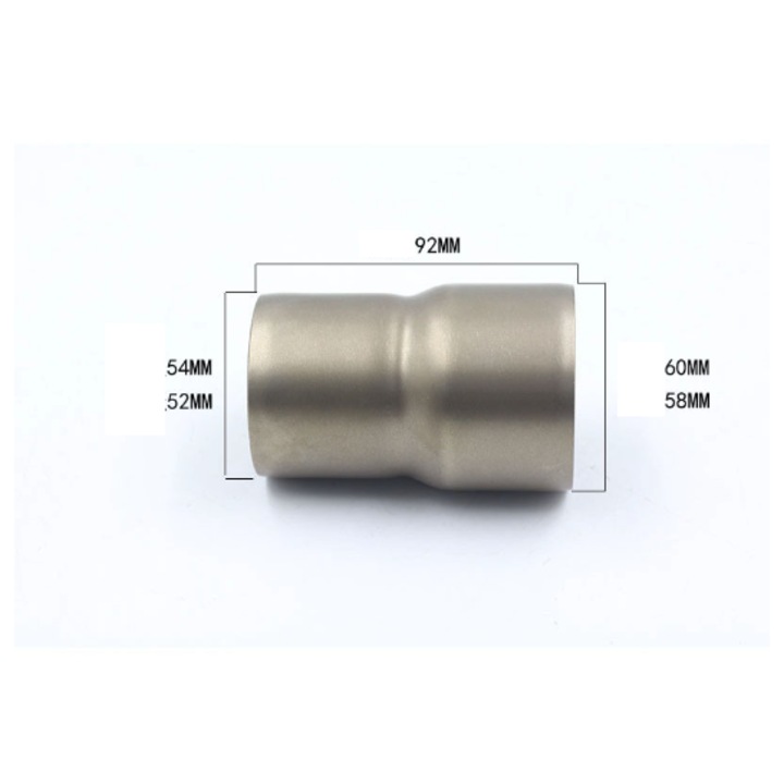 Toba moto Motonfs compatibil cu Adaptor de conectare inox 51mm - 60mm Cod ADP7991