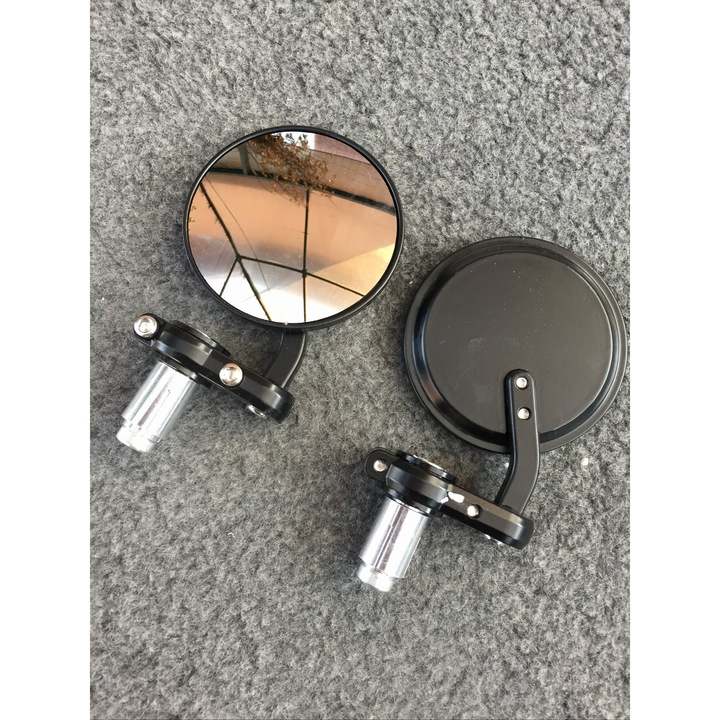 Oglinda moto Motonfs compatibil cu SET 2 ROTUNDE GHIDON 22MM SCUTER ATV HONDA YAMAHA SUZUKI KAWASAKI DUCATI BMW TRIUMPH