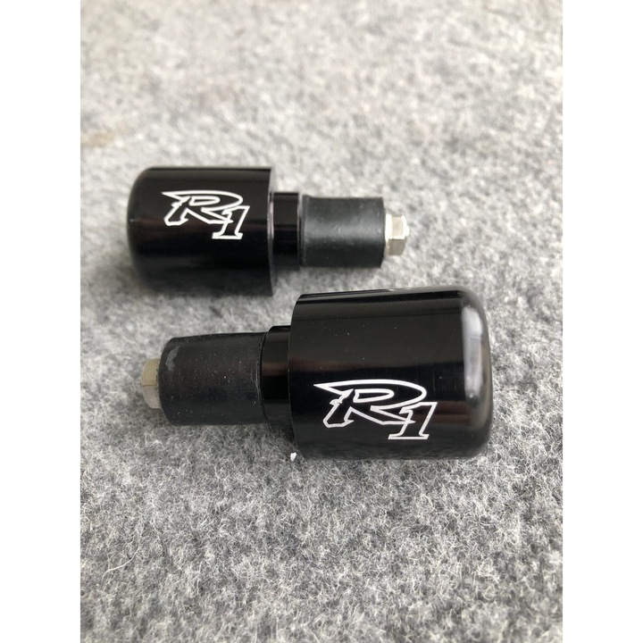 Ghidon moto Motonfs compatibil cu Capete de ghidon R1 1998 - 2019 Negru 2 Bucati Yamaha Yzf 2E7J