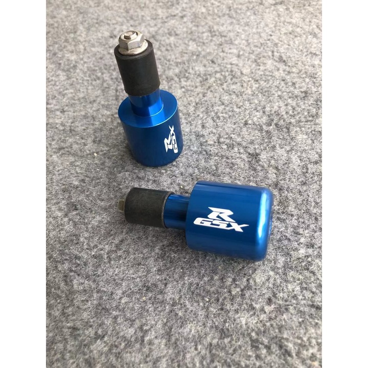 Ghidon moto Motonfs compatibil cu Capete de ghidon GSXR Albastru 2 Bucati Suzuki 92IT