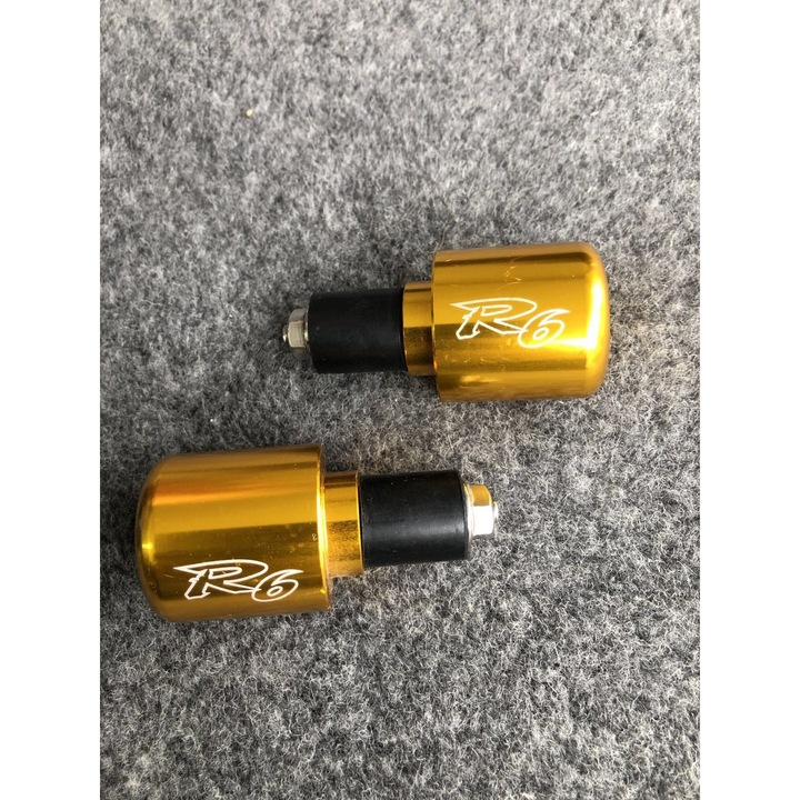 Ghidon moto Motonfs compatibil cu Capete de ghidon R6 Auriu 2 Bucati Yamaha Yzf QST2