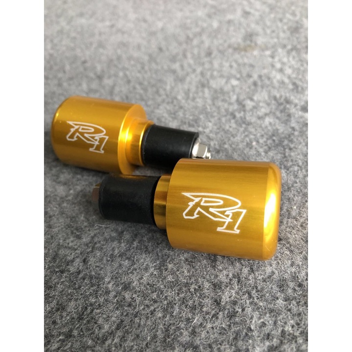 Ghidon moto Motonfs compatibil cu Capete de ghidon R1 1998 - 2019 Auriu 2 Bucati Yamaha Yzf 3L8L
