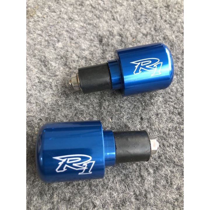 Ghidon moto Motonfs compatibil cu Capete de ghidon R1 1998 - 2019 Albastru 2 Bucati Yamaha Yzf QX30