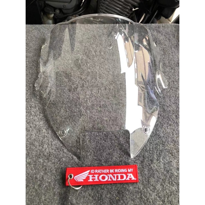 Parbriz moto Motonfs compatibil cu VTR1000F 1997 1998 1999 2000 2001 2002 2003 2004 2005 Parbriz Double Bubble Transparent Honda
