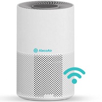 Purificator de aer AlecoAir P30 SILK, Wi-Fi, Lampa UV-C, Filtru True HEPA si Carbune Activ, Functie Ionizare, Senzor PM2.5, Control prin asistenti vocali