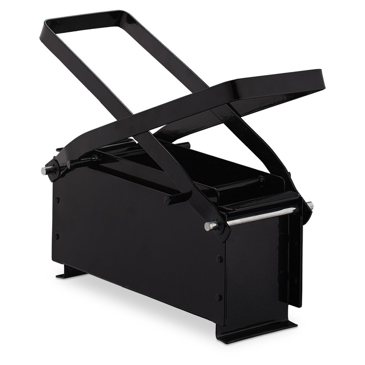 Relaxdays Presa de hartie neagra, negru, 25.5x14.5x28 cm