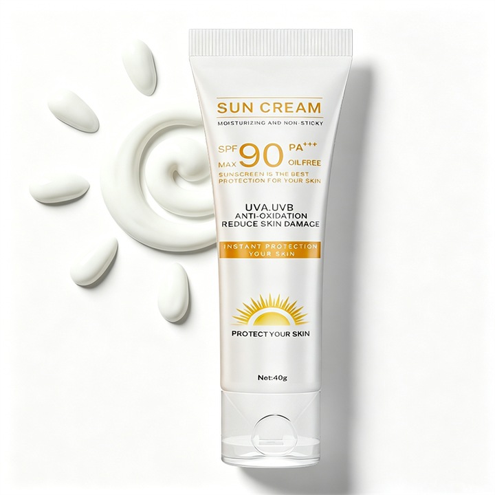 Hidratáló fényvédő krém, SPF90, PA+++, antioxidáns, olajmentes formula, víz- és izzadásálló, 40g