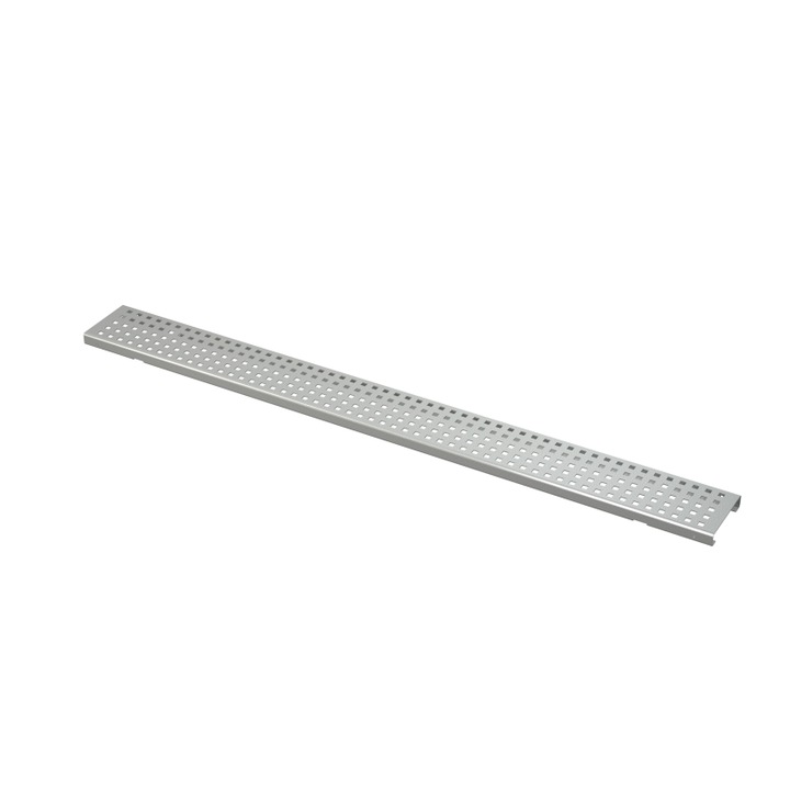 Gratar de drenaj 100 mm, Alcadrain, otel zincat, clasa de incarcare K3, set complet