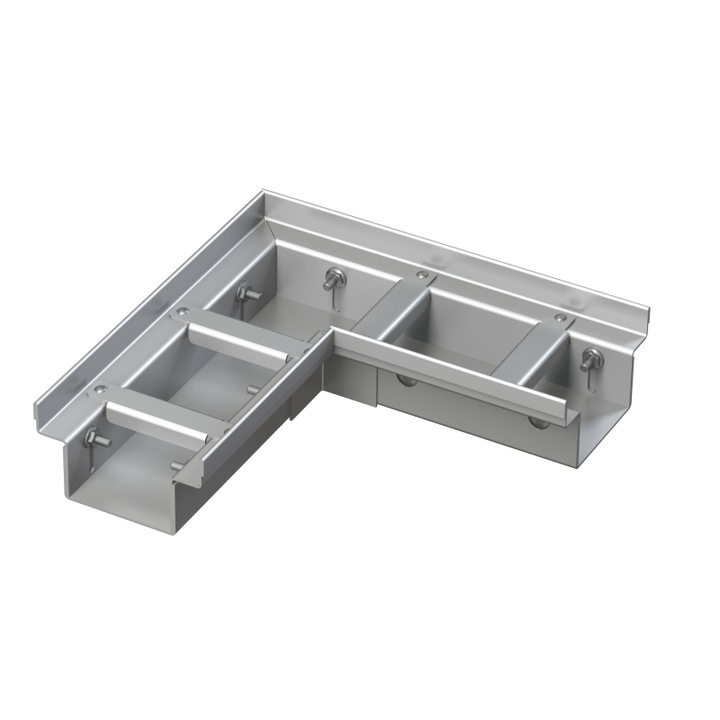 Sistem de scurgere, Alcadrain, drenaj coltar 100mm, otel inoxidabil, reglabil 60-80mm, set complet