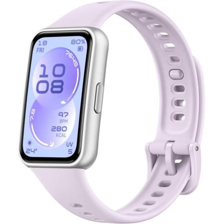 Bratara fitness Huawei Band 11, 1,32 inch, monitorizare ritm cardiac, violet