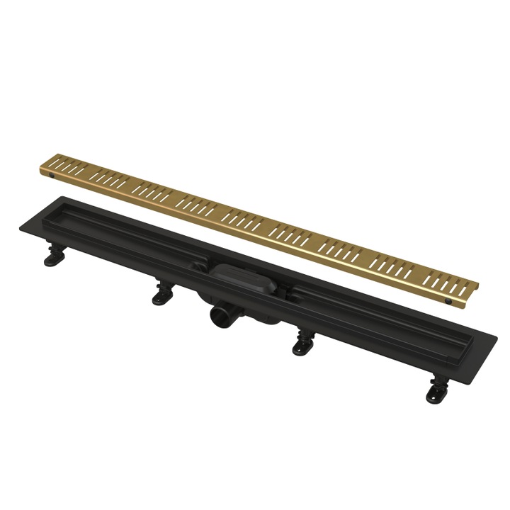 Sistem de scurgere Alcadrain, odapluv podlogar cu obramare, mosiadz, 75-110mm, 40mm, 300kg