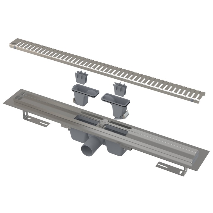Sistem de scurgere, Alcadrain, sifon SMART, 60 l/min, inox, 100-158 mm