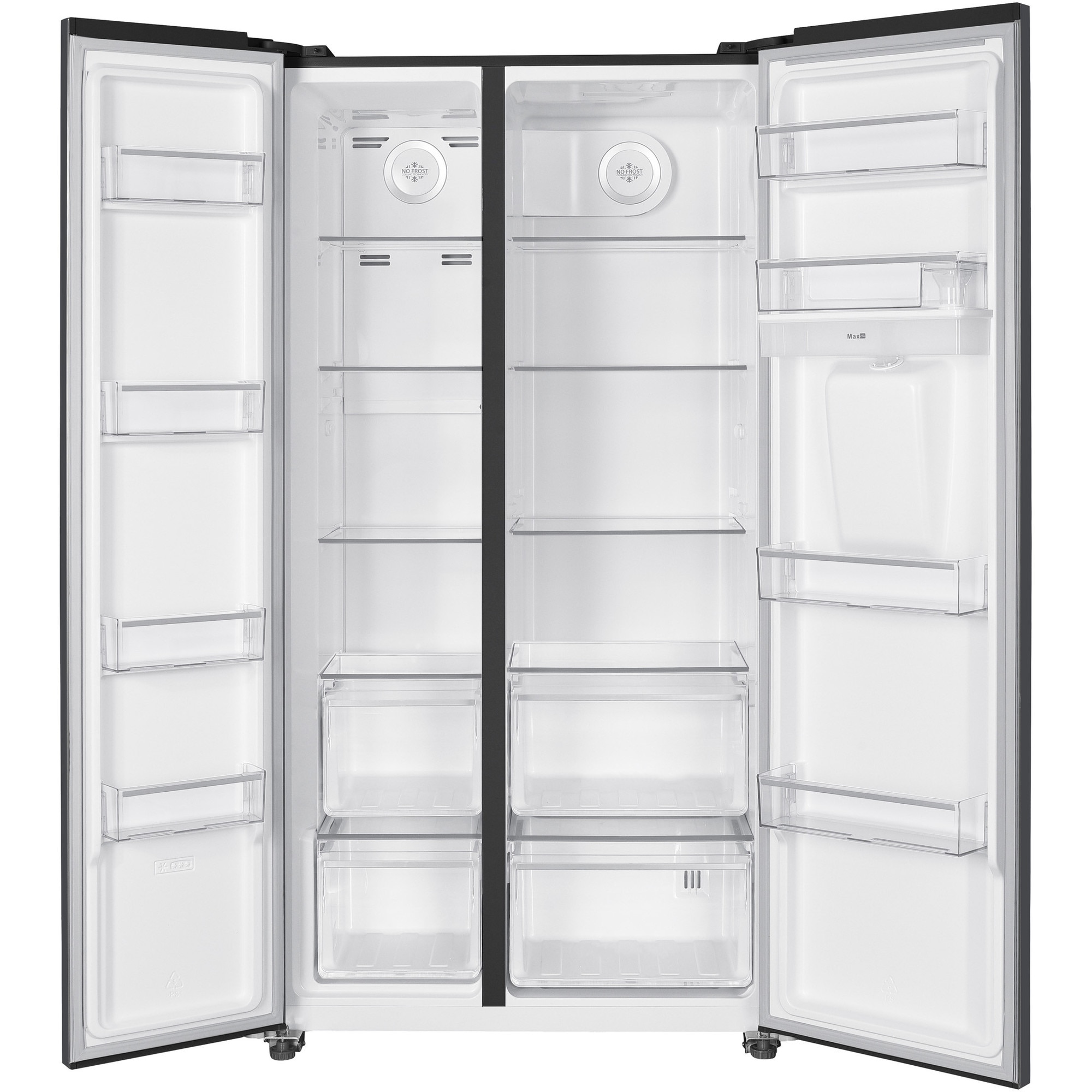 Combina side by side Heinner HSBS-HM529NFINVDGWDE++, 529 l, Clasa