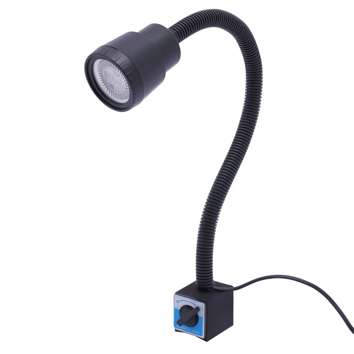 Lampa de lucru LED, 5 W, flexibil 360°, negru, 50x11, 5x7, 5 cm