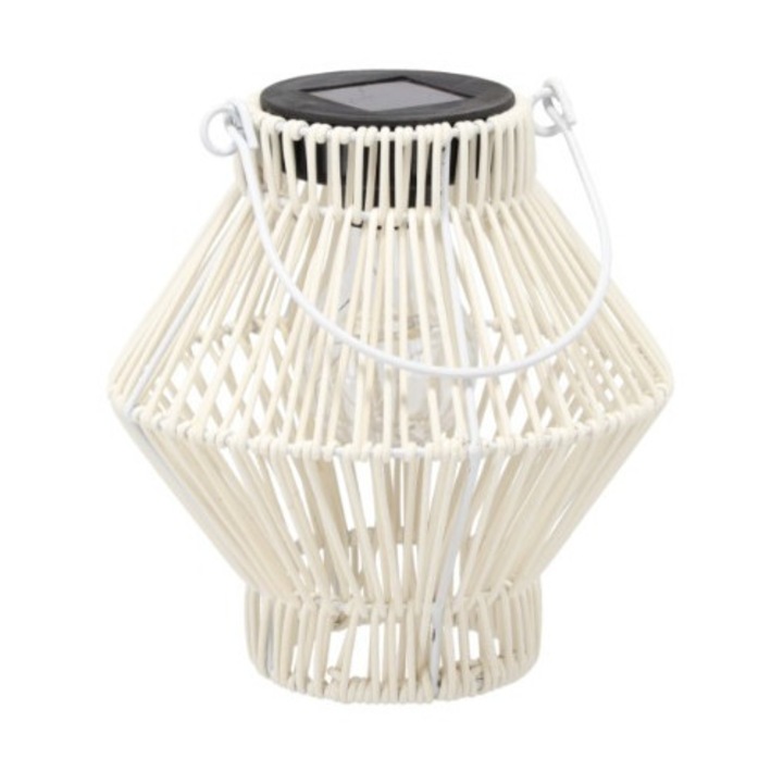 Lampă solară LED albă - 19 cm