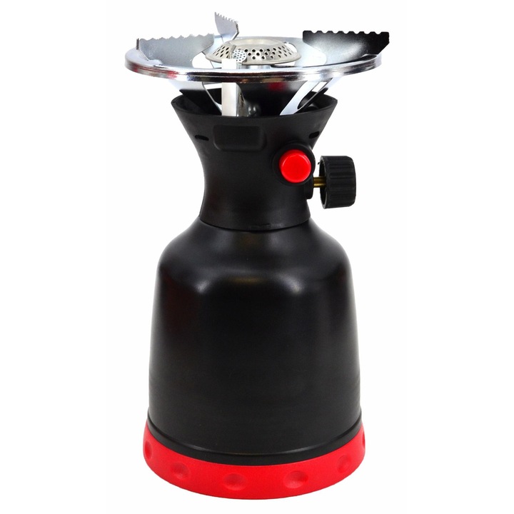 AWTools AW13880 kemping gázfőző, piezoelektromos, 190g patronos tápellátás, méretek 120x200mm, súly 0,542kg