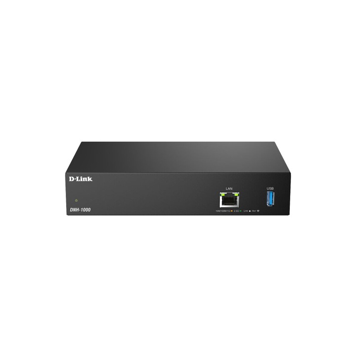 Punct de acces D-Link DNH-1000, 10/100/1000/2500 Mbps, negru, alimentare 12V