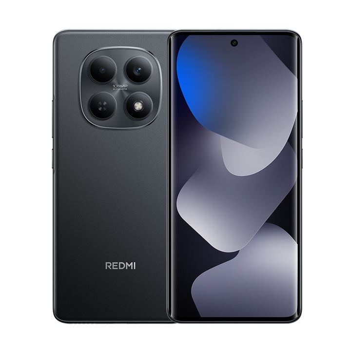 Telefon mobil Xiaomi Redmi Note 15 4G NFC 6GB RAM, 128GB ROM, Negru