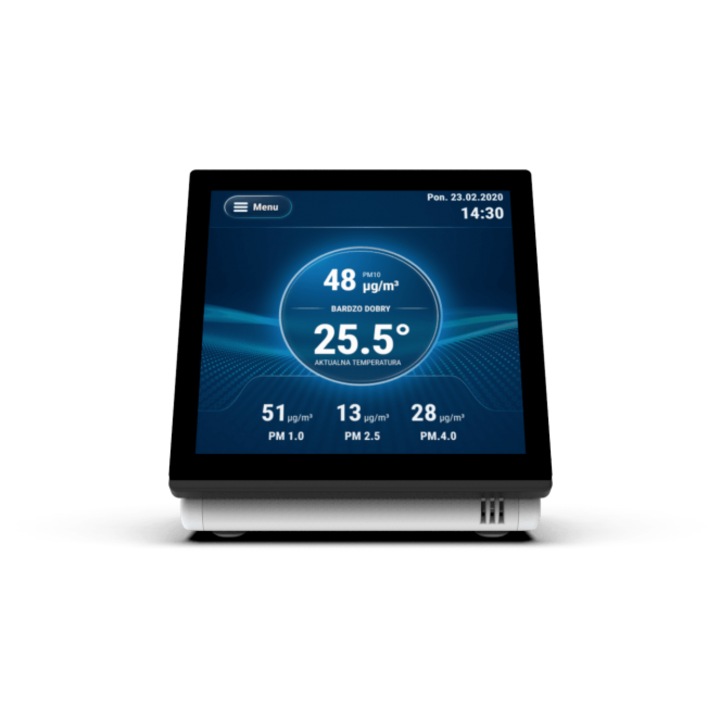 CJP-01 részecskeérzékelő, Sinum, PM2.5, PM10 monitorozás, fehér, szett