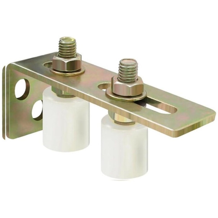 Rolete ghidare pentru poarta glisanta cu suport L, set de role din nylon ajustabile, metal, 2-3 inch